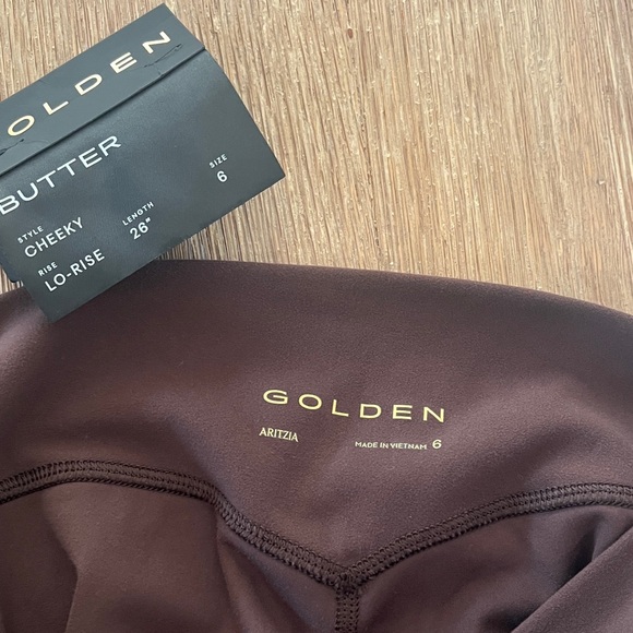 TNA lo-rise leggings, rich mocha brown. Size 6, 26” length. - Picture 2 of 6